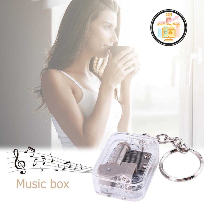 MUSIK-KOTAK- MAINAN KOTAK MUSIK DIY 18 TONES MUSIC BOX KEYCHAIN - VKTECH -KOTAK-MUSIK.