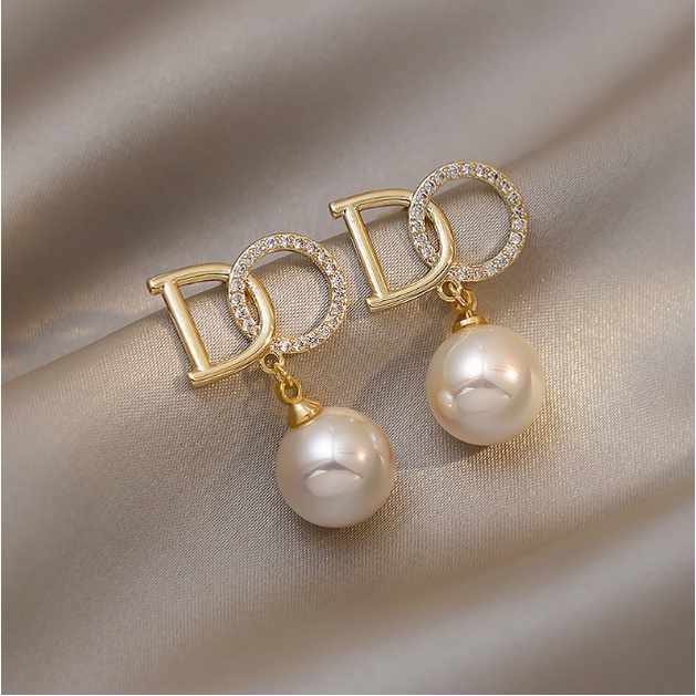 ANTING KOREA TITANIUM LUXURY PEARL ANTING TUSUK ANTI KARAT WANITA GIWANG AKSESORIS ANAK PEREMPUAN FASHION IMPORT ANT55