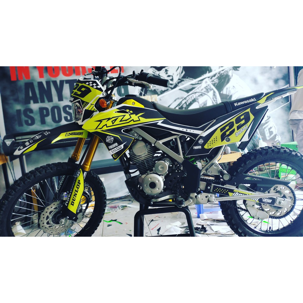 decal klx bf keren decal klx bf simpel decal klx bf gold decal klx supermoto