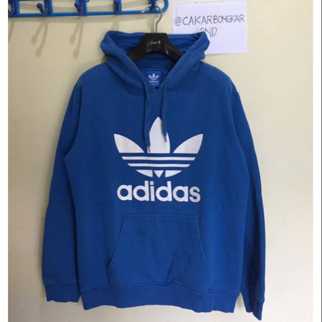 SOLD] Hoodie Adidas Trefoil - Blue 