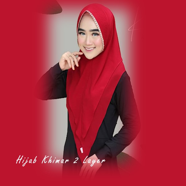 Jilbab Hijab Kerudung Instan Instant Bergo Segi Empat Segiempat Square Panjang Syari Polos Motif Jum