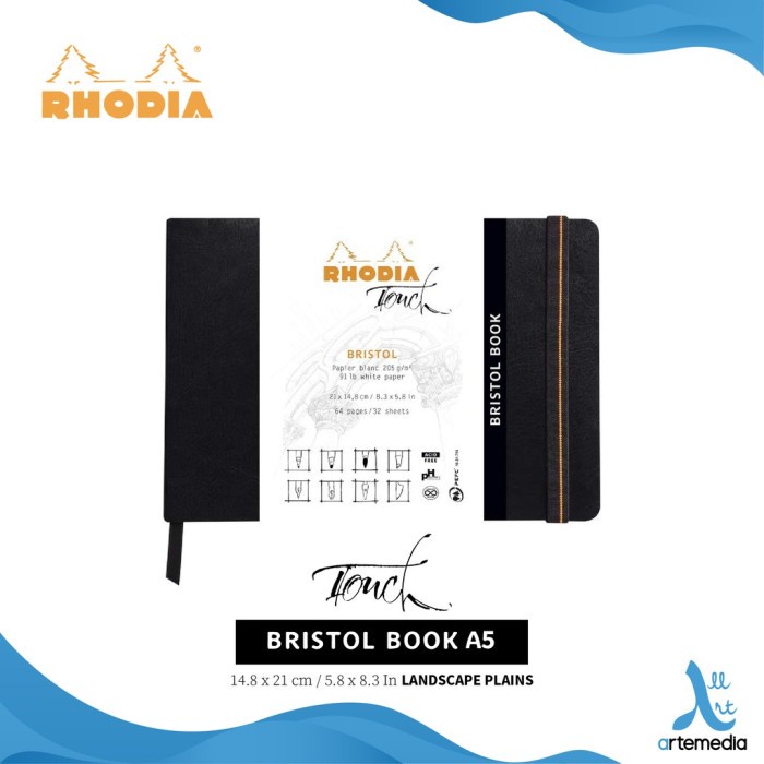 

Rhodia Touch Bristol Book Soft Sketchbook Buku Sketsa