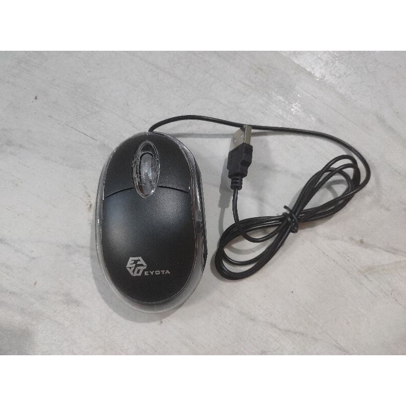 Mouse lampu Usb mouse optic murah merek random