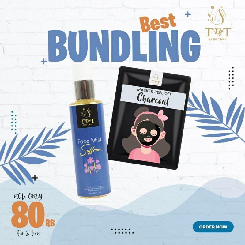 FACE MIST SAFFRON TBT SKINCARE/MASKER CHARCOAL TBT SKINCARE