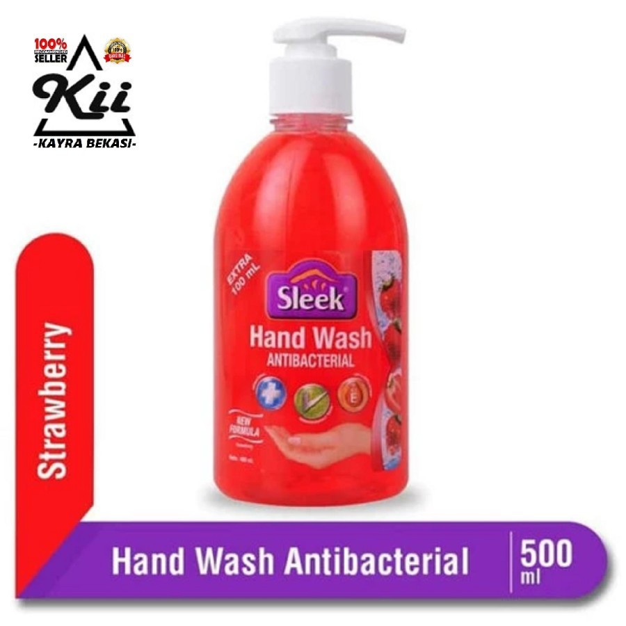 Sleek Hand Wash Botol Pump 500ml - Sleek Sabun Cuci Tangan Botol Pump