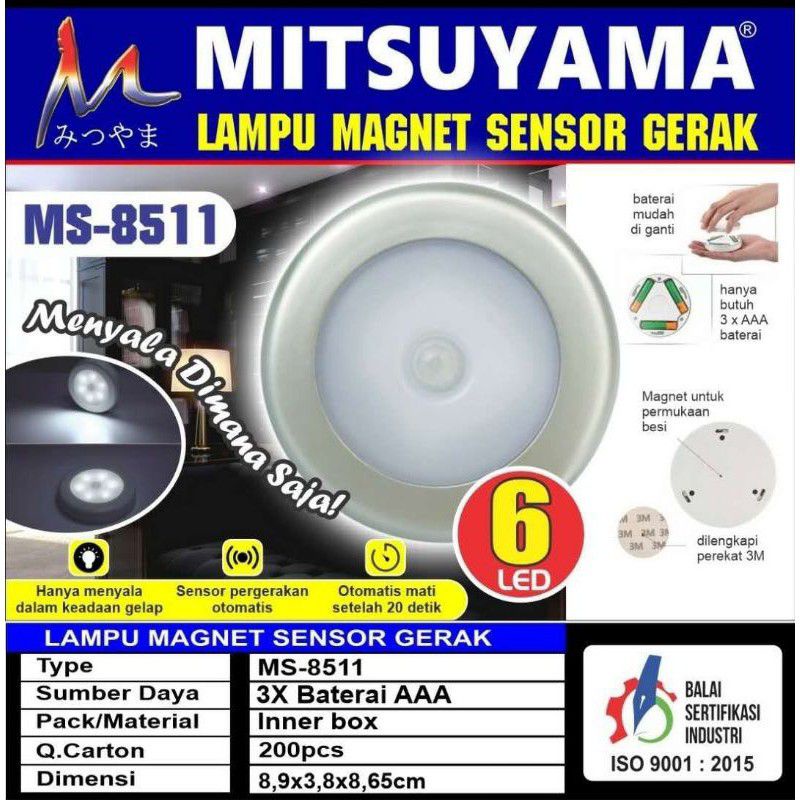 Sensor Gerak Otomatis Magnet Tempel Tangga Emergency MS-8511