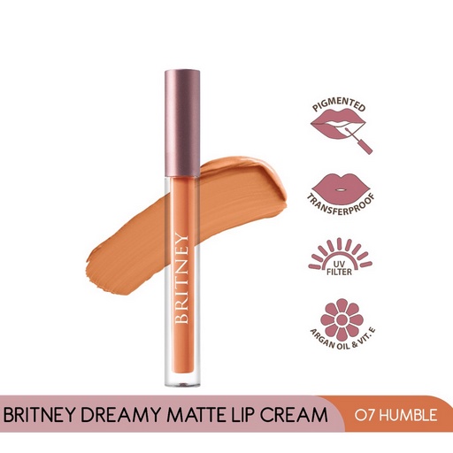 Purbasari BRITNEY Dreamy Matte Lip Cream Purbasari Lipcream Matte by AILIN