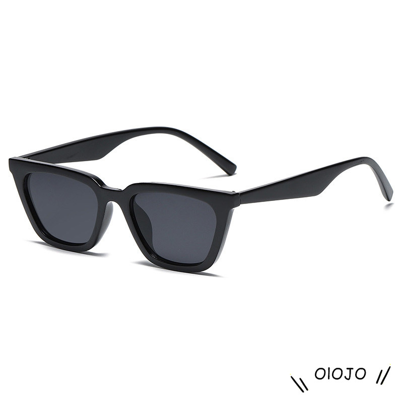 【Cash on delivery】 Kacamata Hitam Ulzzang Retro Wanita / Pria Gradien Lens - ol