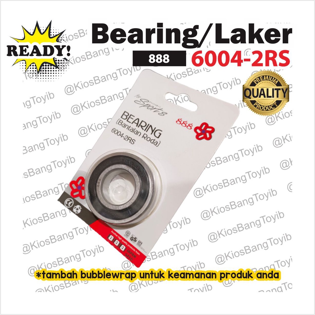 Bearing Laher Laker 6004 2RS (888)