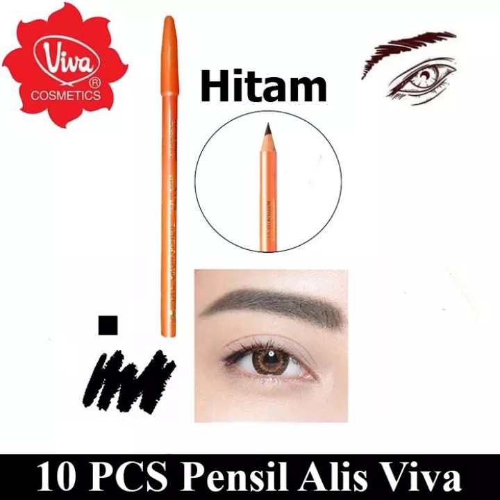 ✨ ELYSIA ✨ VIVA Cosmetics Queen Eye Brow Eyebrow Pencil / Pensil Alis 1.3 gr Ori BPOM