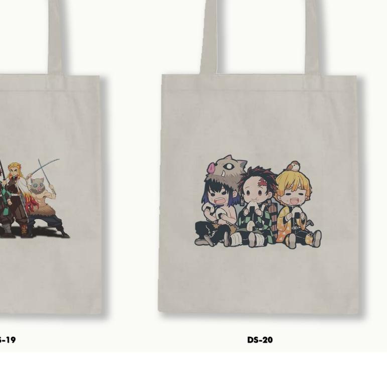 ☺ TOTE BAG BLACU - ANIME DEMON SLAYER .01 ☄