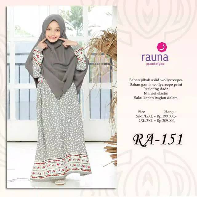 Rauna Gamis Anak Perempuan RA151 / Couple Ibu Anak / Fashion Muslim