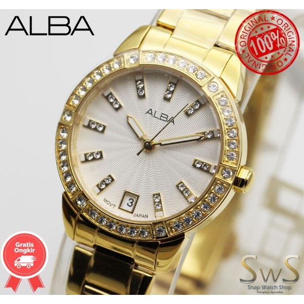ALBA Ladies AG8H02 AG8H02X1 Original Garansi Jam Tangan Wanita