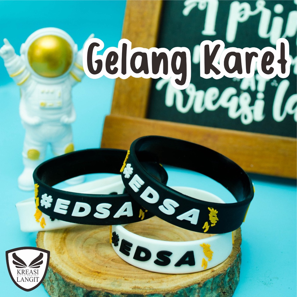 GELANG KARET / GELANG KARET CUSTOM / GELANG KARET PRIA WANITA / MINIM 100 PCS