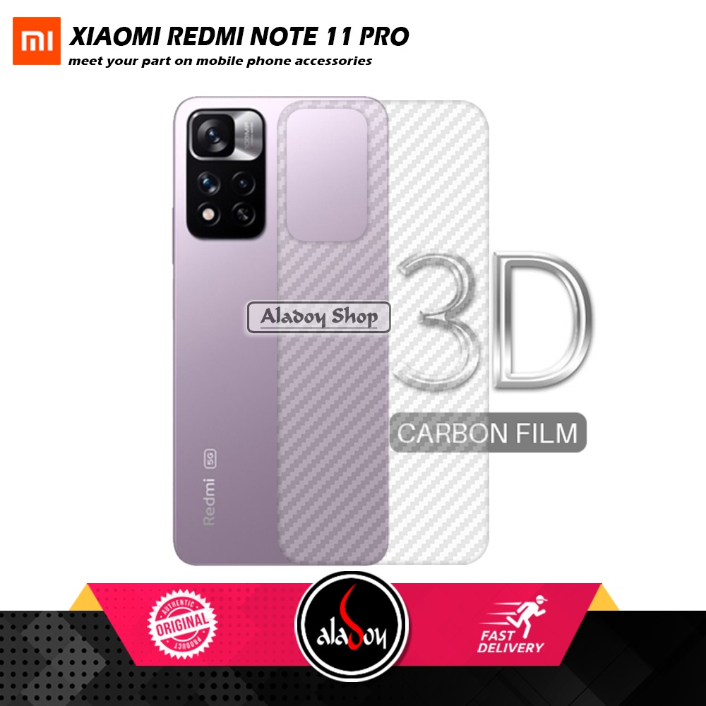 PAKET 3 IN 1 Tempered Glass Layar Xiaomi Redmi Note 11 Pro Free Tempered Glass Camera dan Skin Carbon