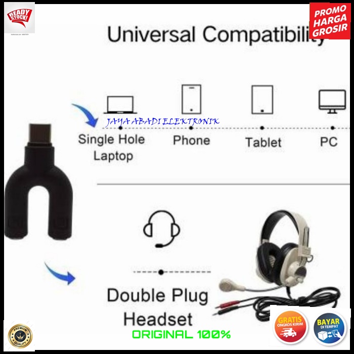 J392 JACK AUDIO TYPE C HANDPHONE SPLITTER KONEKTOR CONVERTER SPLITER AUX MIC 3.5MM AUDIO MICROPHONE MULTI UNIVERSAL SHAPE U MALE FEMALE HEADSET 2IN1 LAPTOP KOMPUTER  smule multi original cable U Shape Splitter Jack TYPE C Male ke Dual Female Headphone