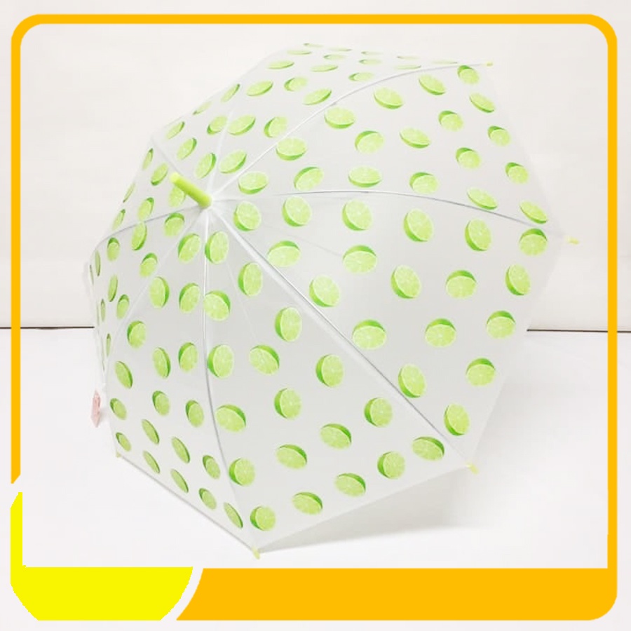 PAYUNG TONGKAT MOTIF BUAH PVC TRANFARAN