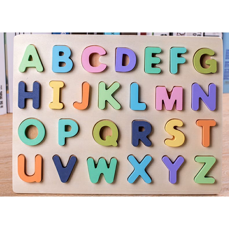 [MS]Mainan Puzzle ABC Dan Angka Timbul Jumbo / Mainan Edukasi Anak / Mainan Anak