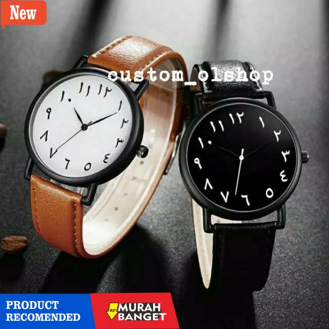 Jam tangan couple terbaik- Jam Tangan Arab l Custom Arabic