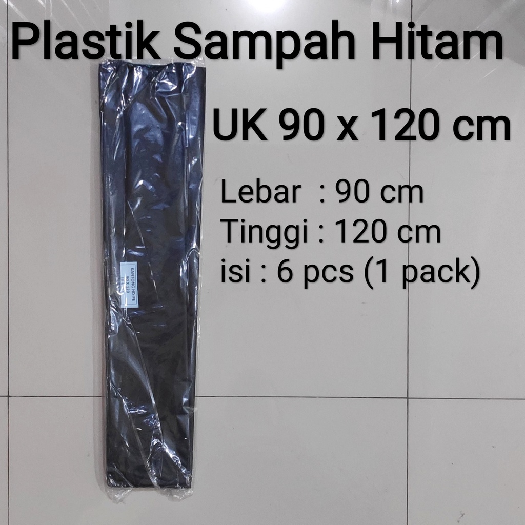 Kantong Plastik sampah Hitam Uk 100x120 (isi 5 pcs) / 90x120 (isi 6 pcs) / 80x120 (isi 8pcs) / 60x100 (isi 12pcs)/ 50x75 (isi 18pcs)/ 50x60 (isi 22pcs) / 40x60 (isi28pcs) / 40x50 (isi 32pcs) , kantong Sampah Hitam, Trash Bag, Tempat sampah Plastik