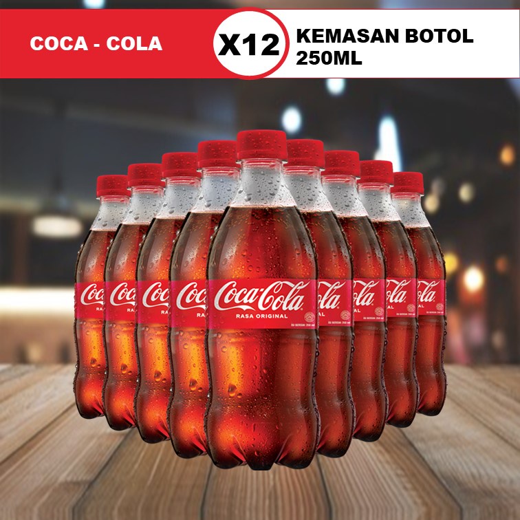 Jual COCA-COLA 250 ML ( ISI 12 BOTOL ) | Shopee Indonesia