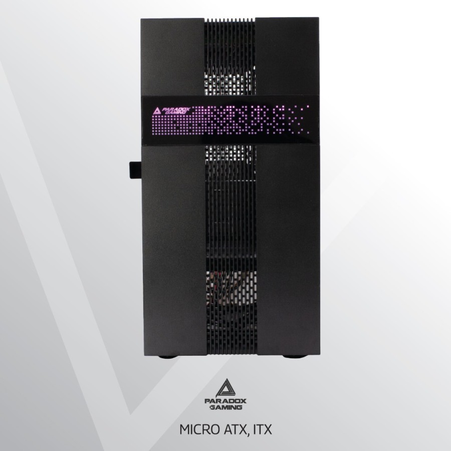 Casing Paradox IGNIS Tempered Glass M-ATX Gaming Case PC