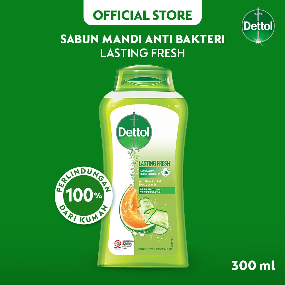 Promo Harga Dettol Body Wash Lasting Fresh 300 ml - Shopee