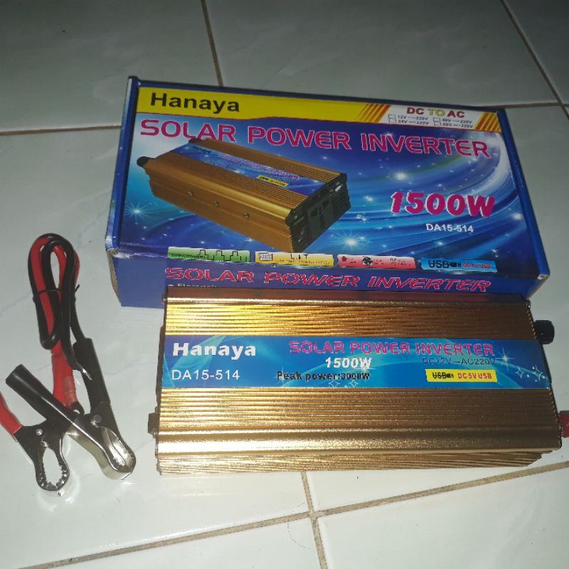 Promo Inverter 1500 Watt Hanaya Power Inverter 1500W Hanaya