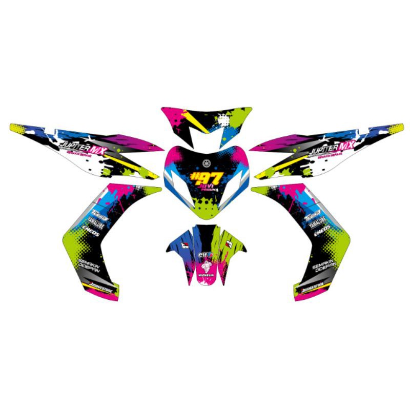 Decal Sticker Jupiter MX OLD Mx lama full body free custom