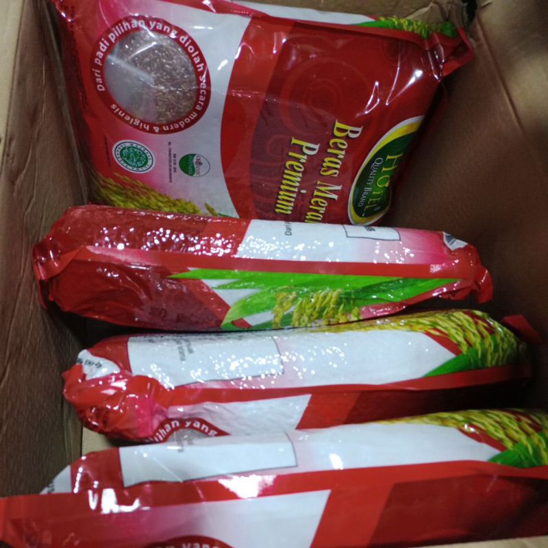 5Kg BERAS MERAH PREMIUM HOTEL 100% (ORI) BERAS ORGANIK ALAMI