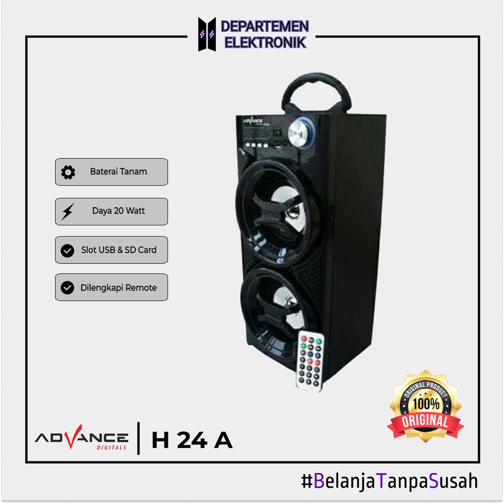 SPEAKER ADVAN H 24 A MURAH BANGET / GARANSI RESMI