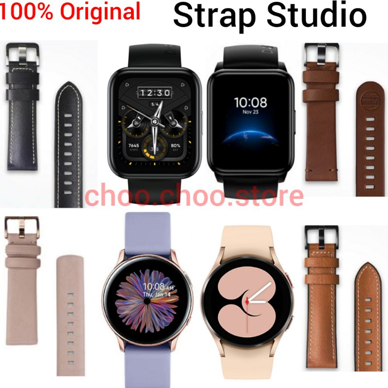 Realme Watch 2 Pro Original Strap Studio 22mm 20mm Active 2 Watch3 Watch4 Tali Jam