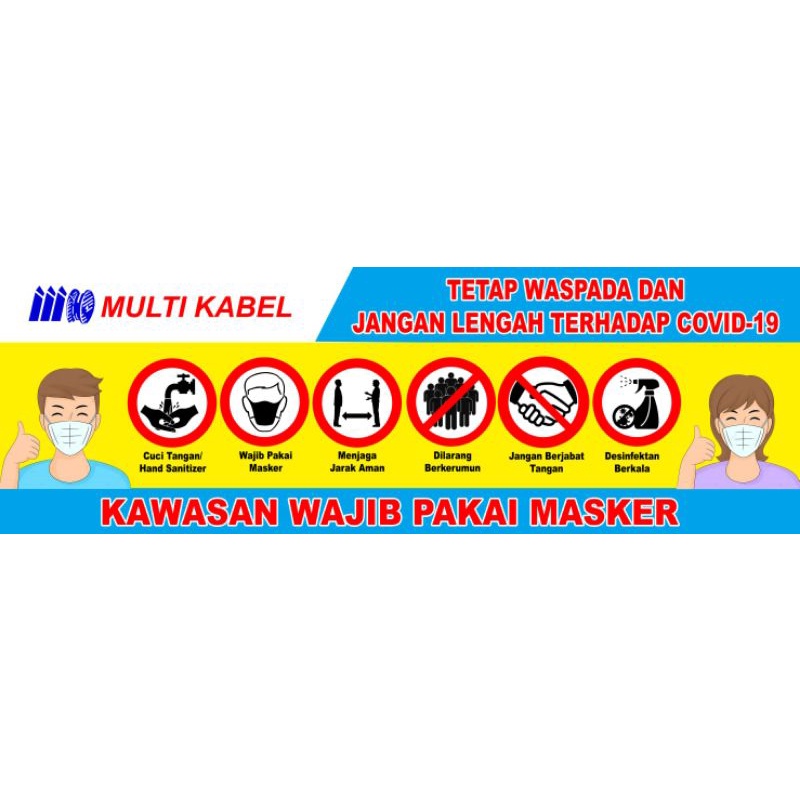 

SPANDUK PROTOKOL KESEHATAN UKURAN 1x2 METER