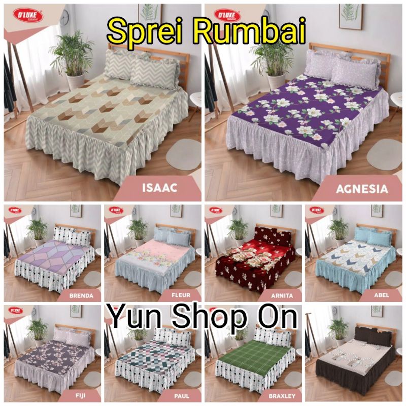 1kg Uk 160 / 180 Sprei sprey RUMBAI Kintakun Dluxe KARTIKA AGNESIA BRENDA FLEUR ARNITA BRAXLEY ABEL 