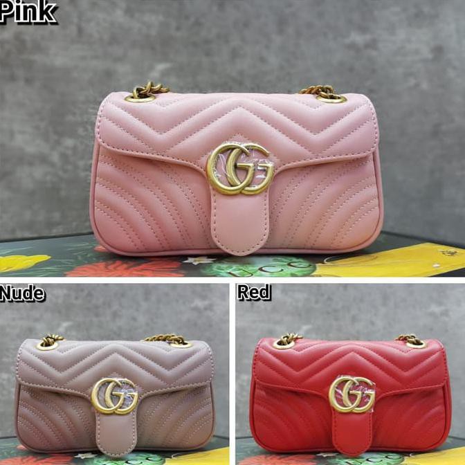 Gucci Marmont Flap Bag Small 22cm / Tas Selempang Pesta Wanita Branded