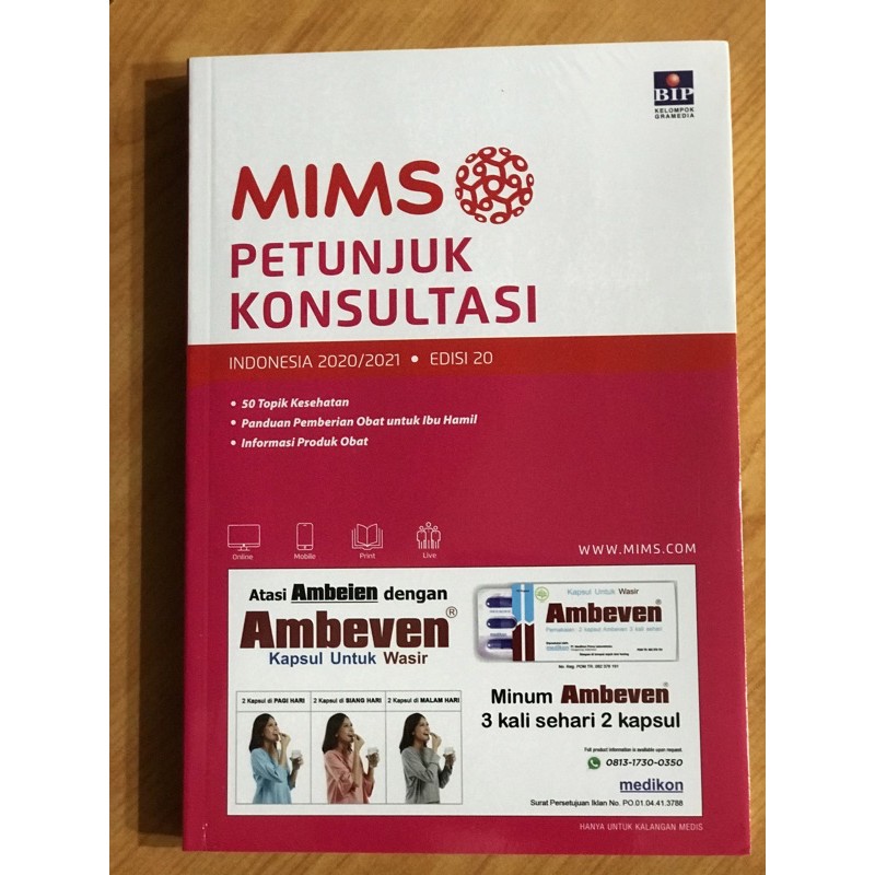 MIMS Petunjuk Konsultasi Indonesia Edisi 20 2020/2021
