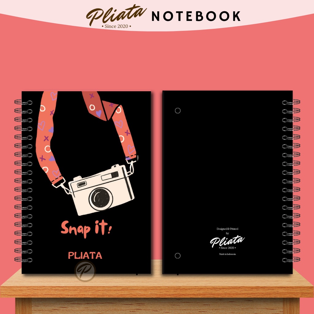 PLIATA NOTEBOOK SPIRAL - (PN4) Snap It! - Softcover Doft Aesthetic Book Buku Tulis