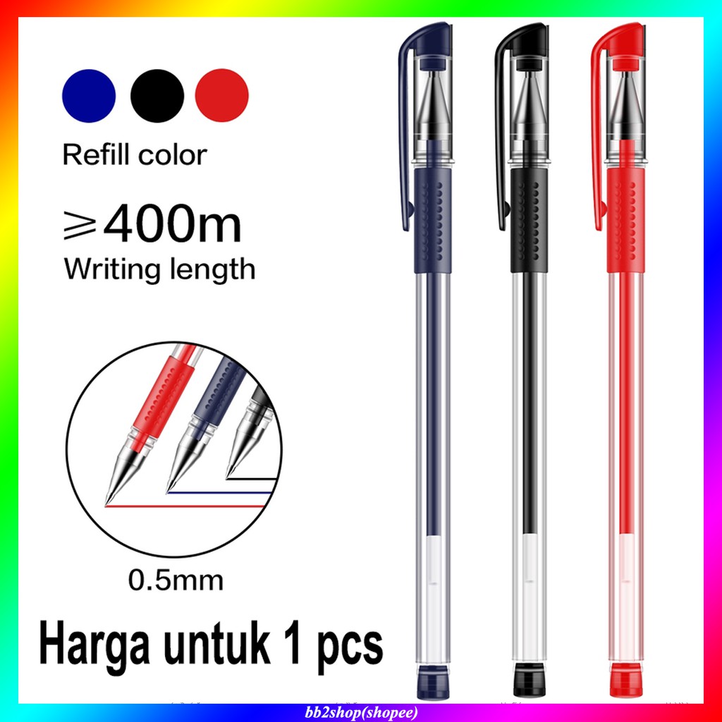 

Deli Gel Pen Pulpen 0.5mm Gelpen Penjel 6600ES Lembut Nyaman Bolpen Jel Pena Pul Pen Pengel Lancar