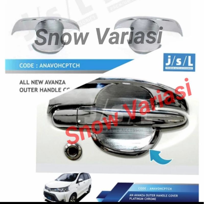 Cover outer Avanza 2012-2019 platinum chrome jsl