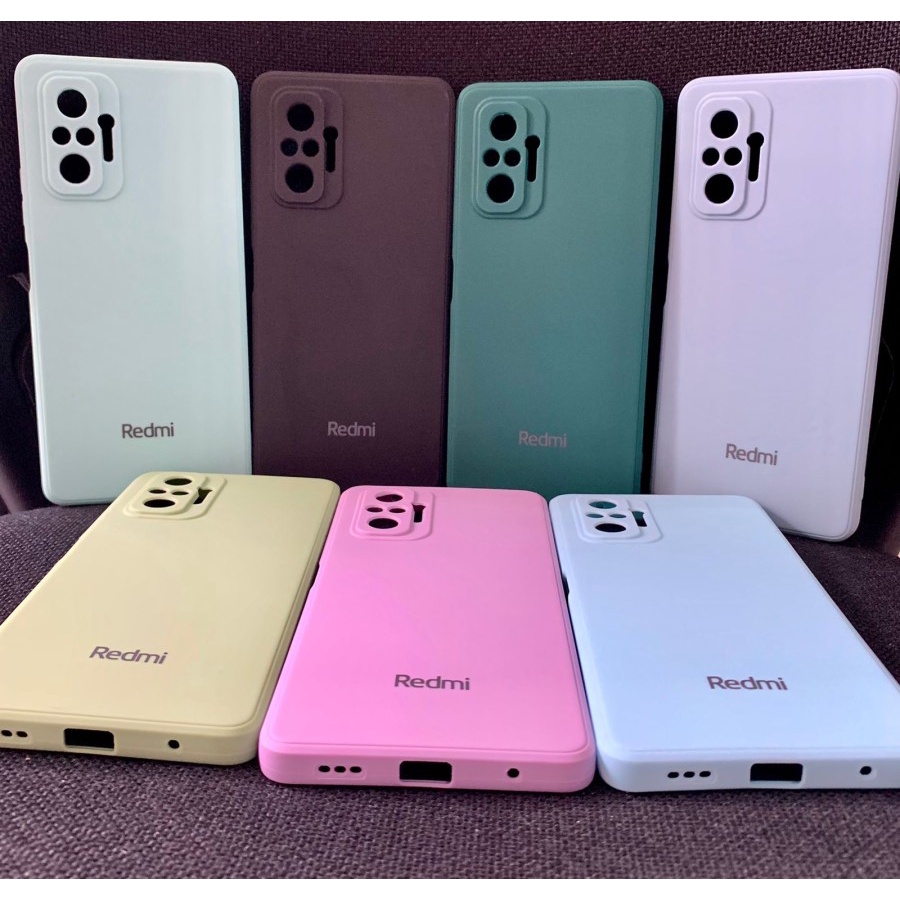 REDMI NOTE 10 NOTE 10S NOTE 10 PRO CASE SOFTCASE LIQUID LOGO SQUARE SOFT SILIKON KARET CASING PROTECT CAMERA COVER PELINDUNG KAMERA REDMI NOTE 10S REDMI NOTE 10 PRO