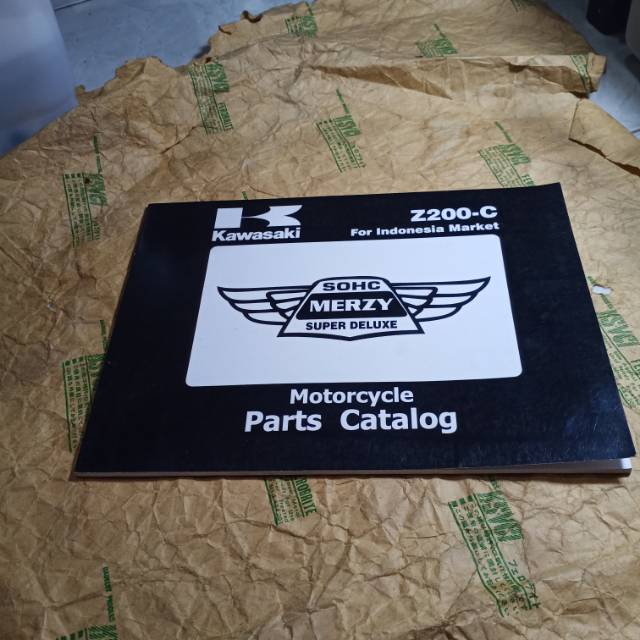 Buku part catalog kawasaki. KZ 200 .Binter mersi