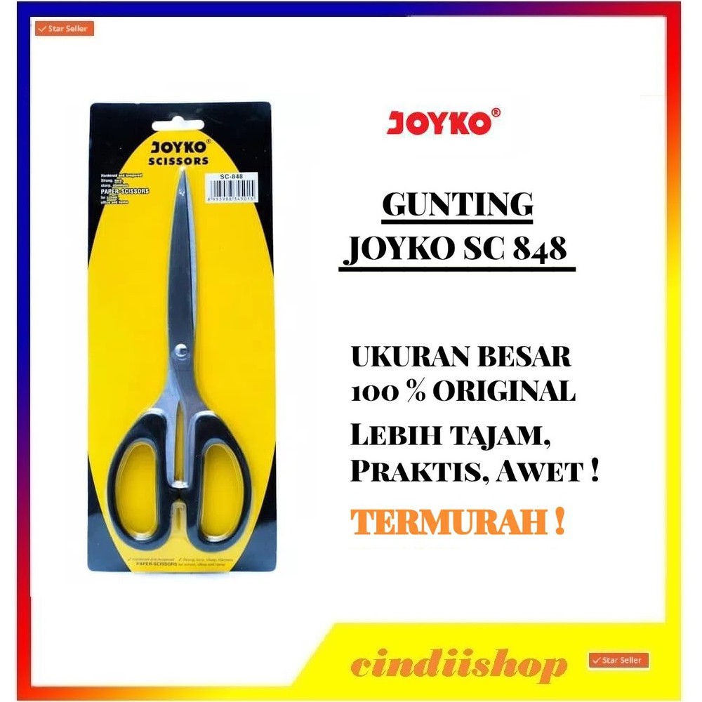 

Gunting Besar Joyko Sc - 848 Scissor Alat Potong Ukuran Besar Tajam Stainless Steel Original