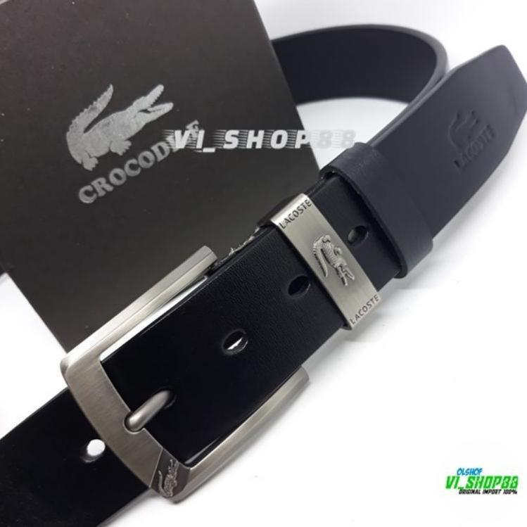 Harga TERMURAAH.. GESPER PRIA KULIT ASLI IKAT PINGGANG CROCODILE SABUK PRIA KULIT ASLI