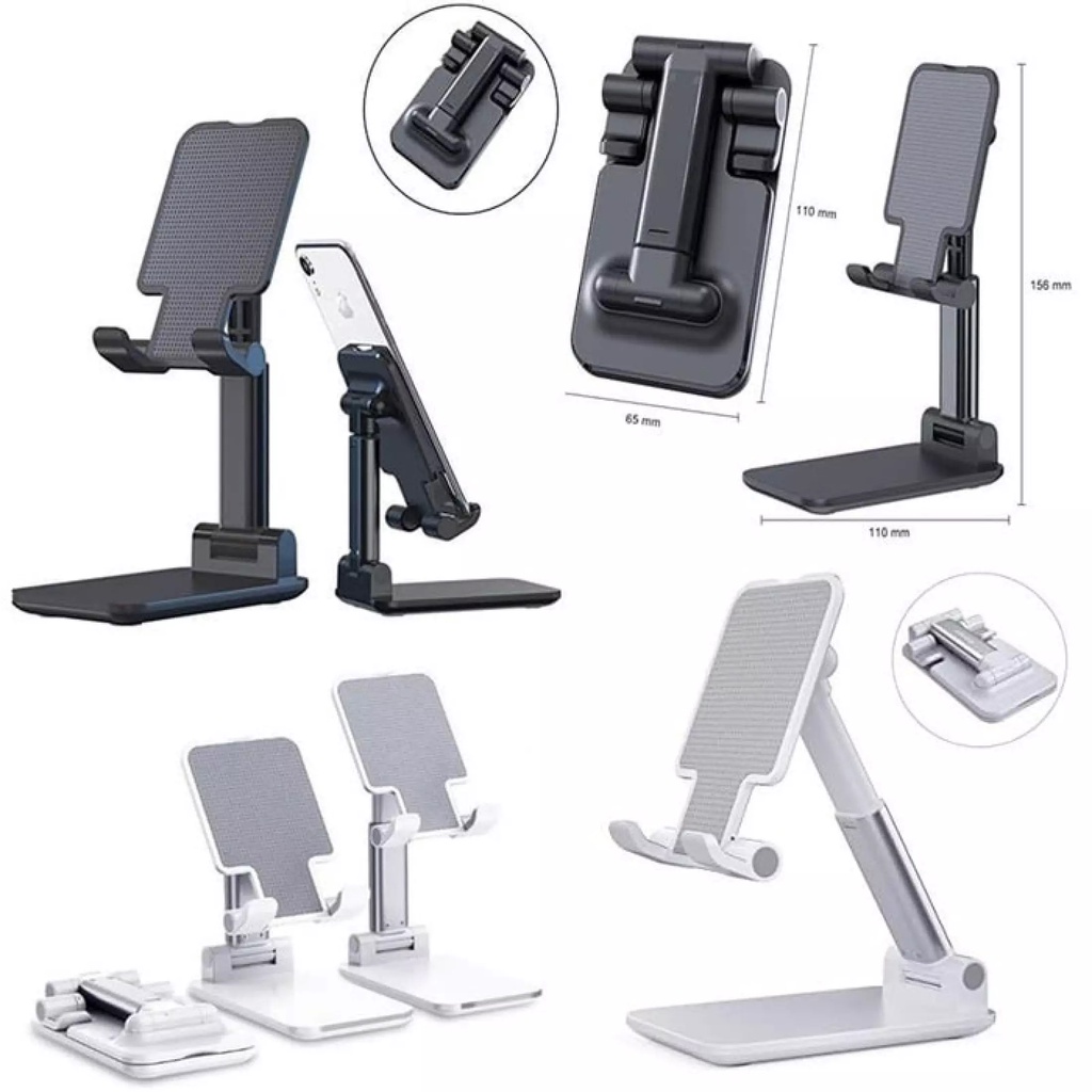 Holder Hp Stand Folding / Liftable Foldable / Dudukan Smartphone Holder Standing Universal