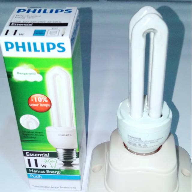 LAMPU PHILIPS ESSENTIAL 11 WATT /PHILIPS JARI 11WATT