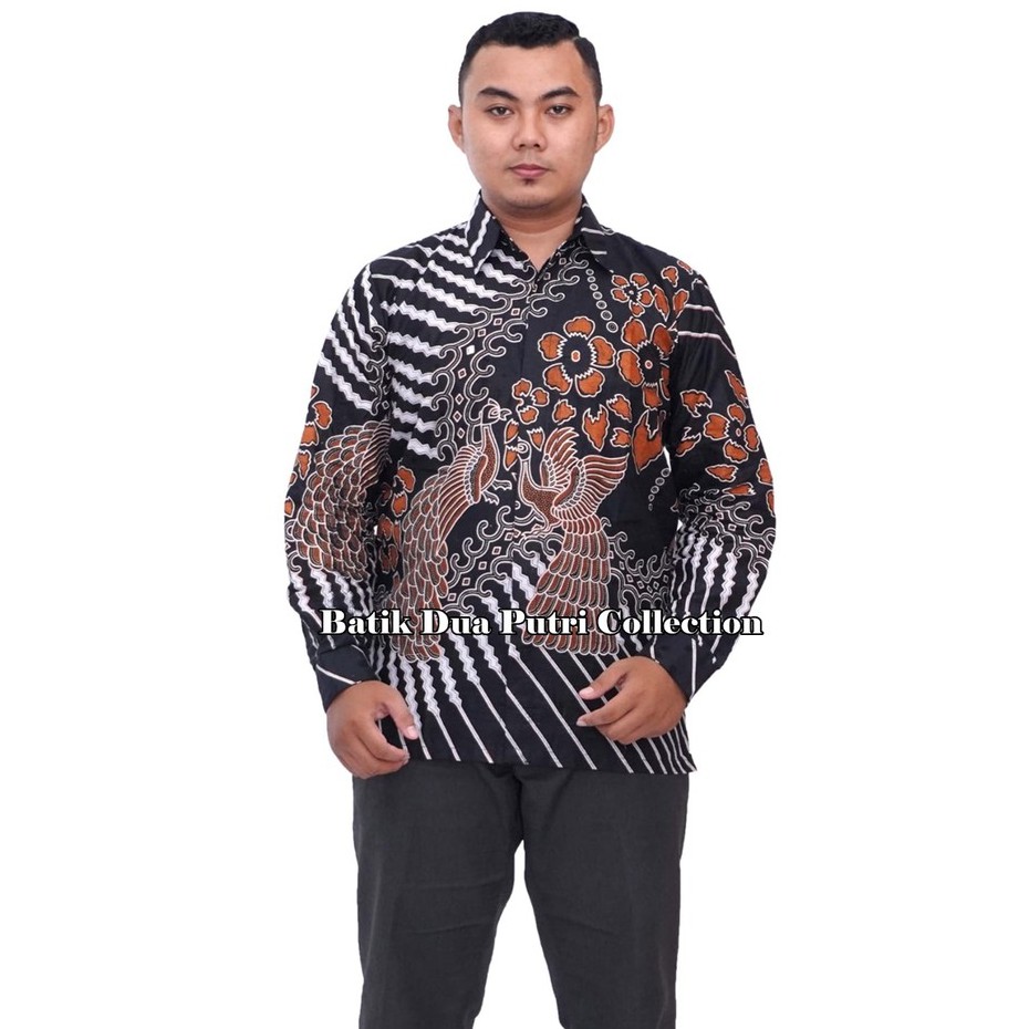 Couple Batik Blouse Kemeja Batik Lengan Panjang Motif Manuk Cinta By Batik Dua Putri Collection