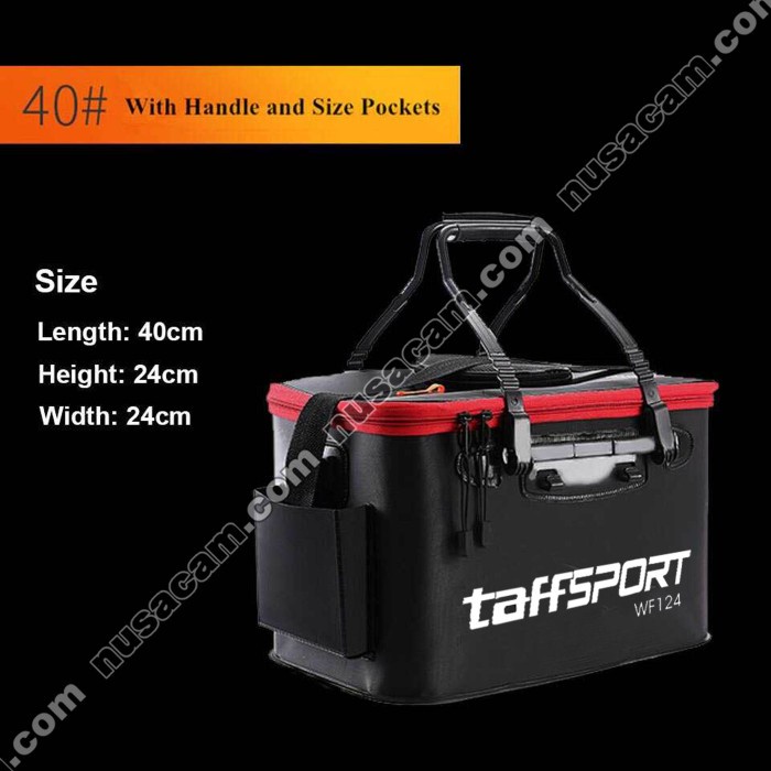 Kotak Tempat Ember Lipat Umpan Hidup Udang Untuk Mancing Bait Box Cv