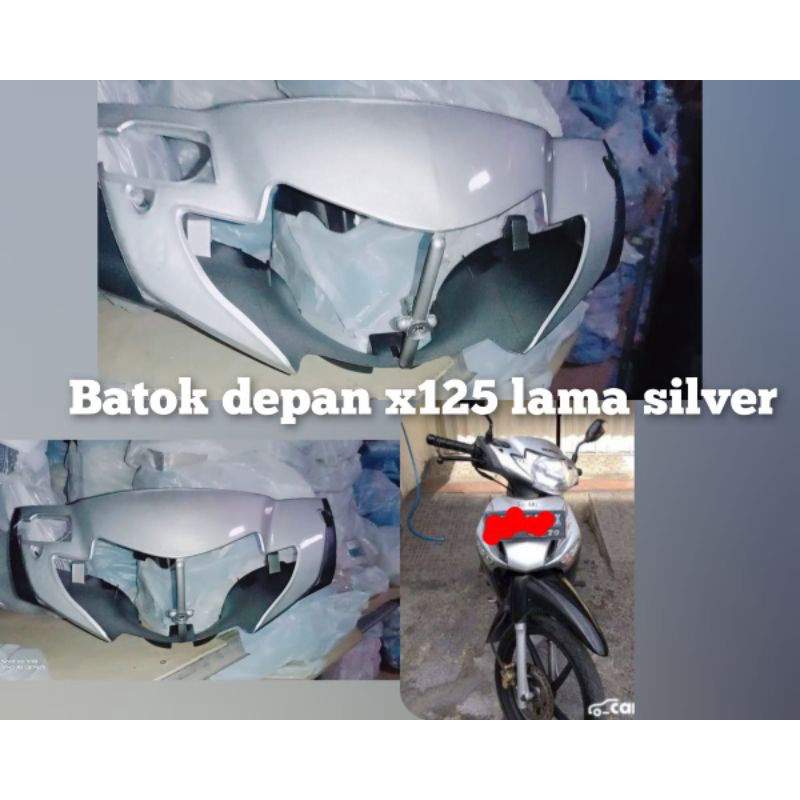 batok depan Supra x 125 lama silver