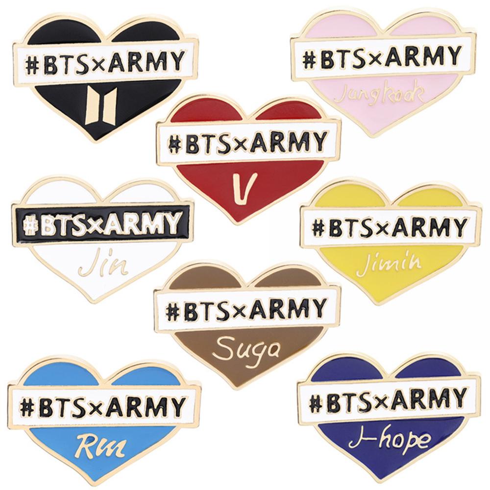 Lily Badge Bangtan Boys KPOP Korea Idol Pin Nama