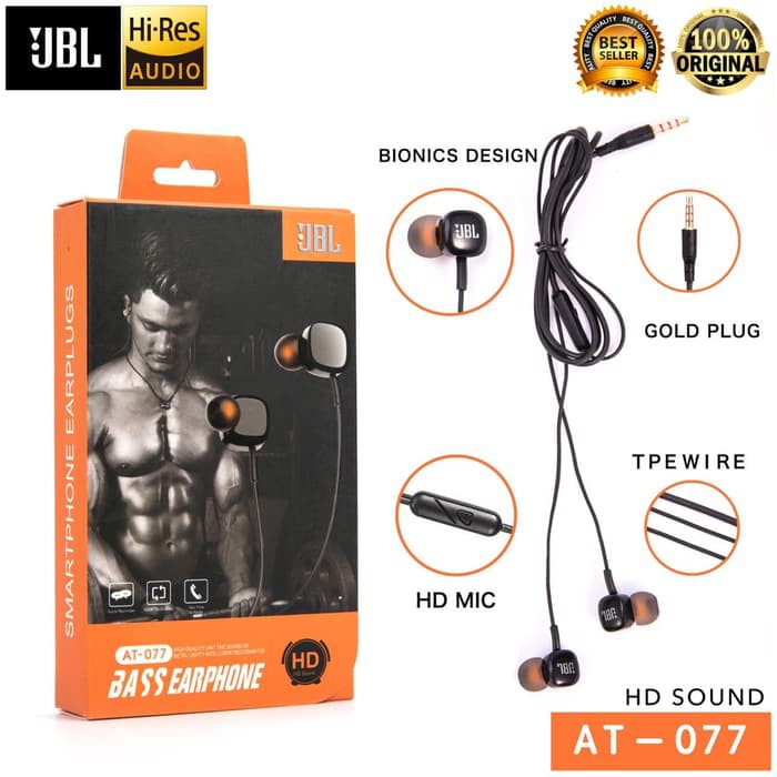 Zuki Store HANDSFREE / HEADPHONE / EARPHONE / HEADSET JBL AT 077